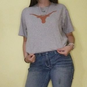 Grey Nike Tshirt with orange Texas logo